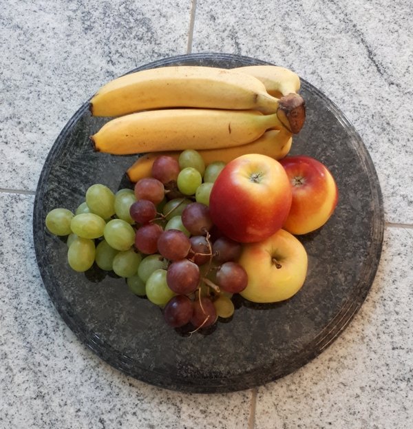 individuelle Platte - Tortenteller/Wurst-/Käse-/Obst-/Kuchenplatte, rund D35cm